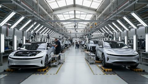 Lucid Motors EV Output Falls to Lowest Level in Almost Two Years