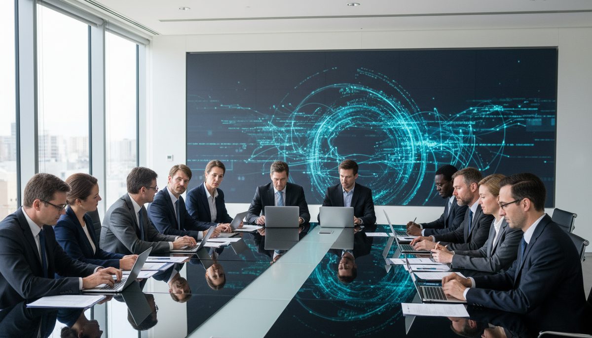 Tech executives at a White House meeting discussing AI safety and the rebranding of artificial intelligence.