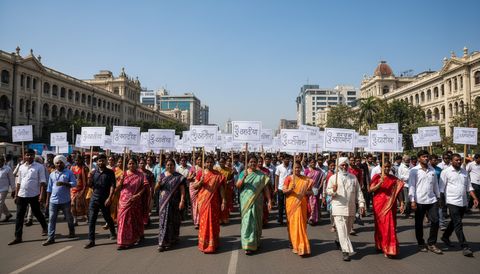 Widespread Protests Grip Maharashtra as Diverse Groups Take to Streets